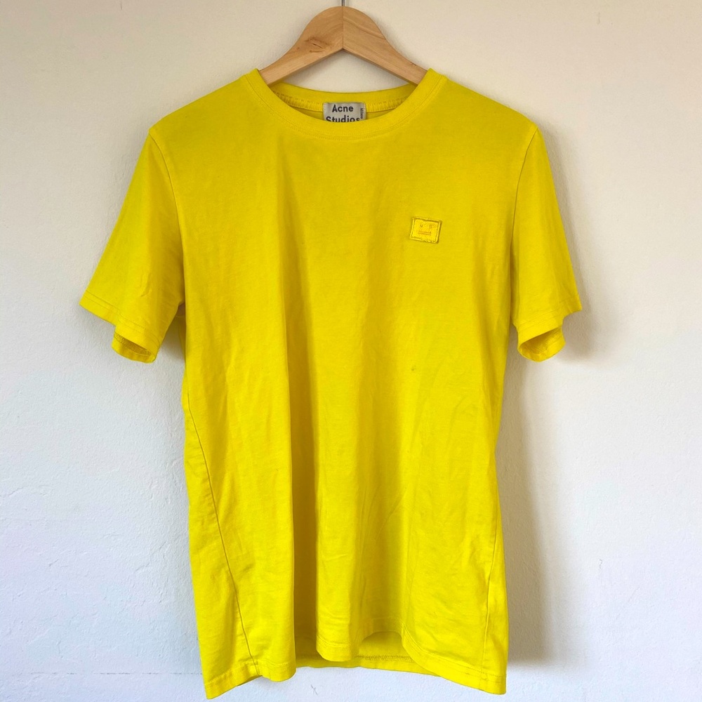 ACNE studios cotton T shirt yellow